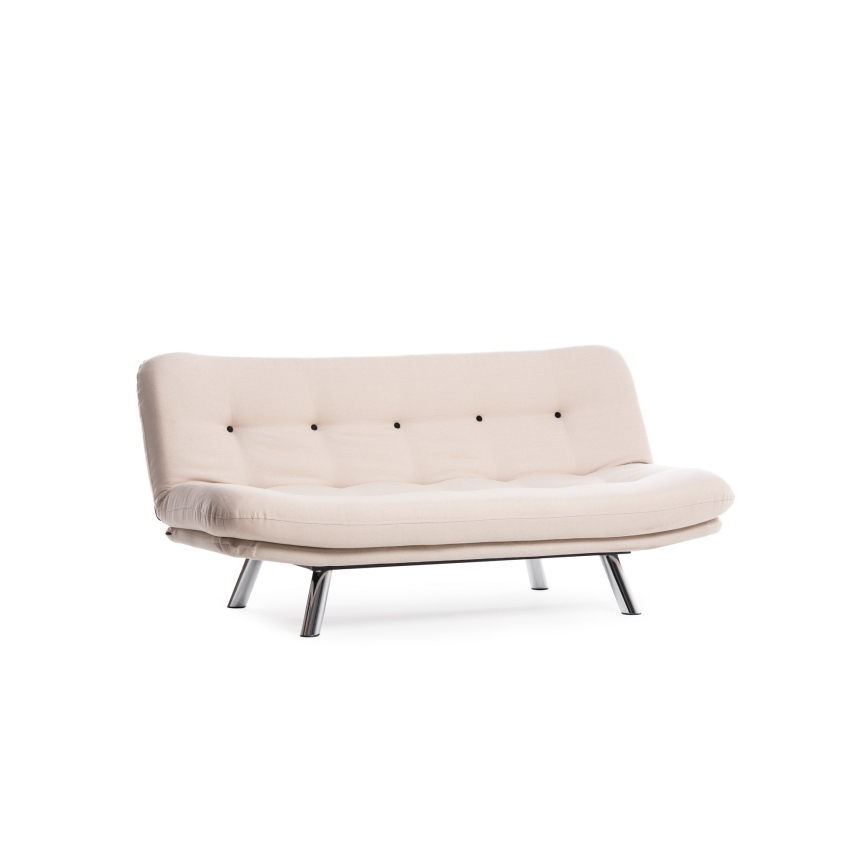 BAKU two-seater sofa bed, cream