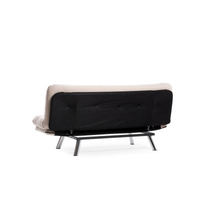 BAKU two-seater sofa bed, cream