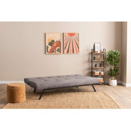 BAKU Two-Seater Sofa Bed, Grey