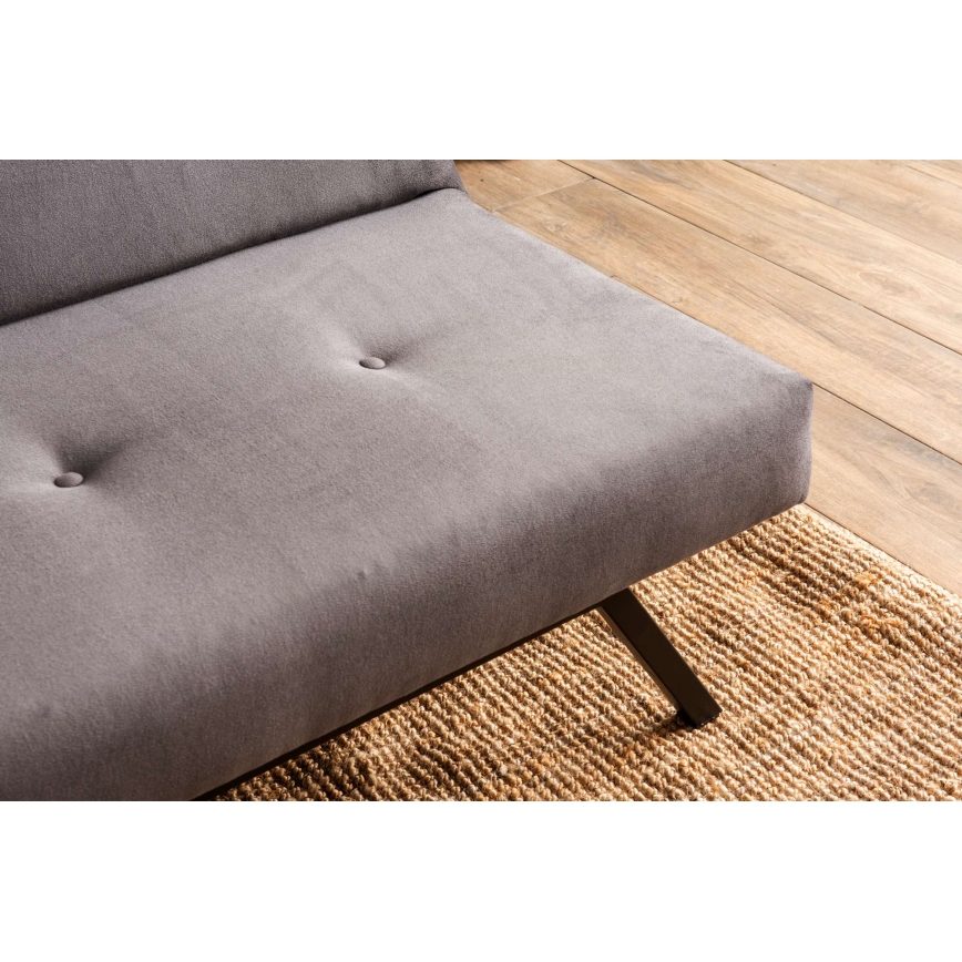 BAKU Two-Seater Sofa Bed, Grey