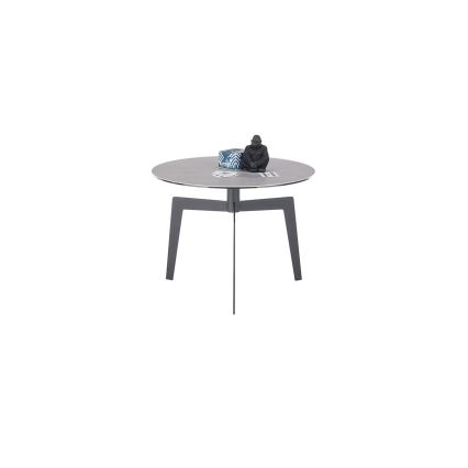 BALANCE coffee table Ø 60 cm, grey/anthracite