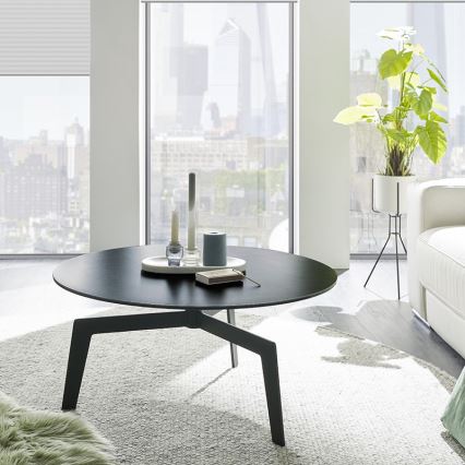 BALANCE Coffee Table Ø 80 cm, Grey/Anthracite