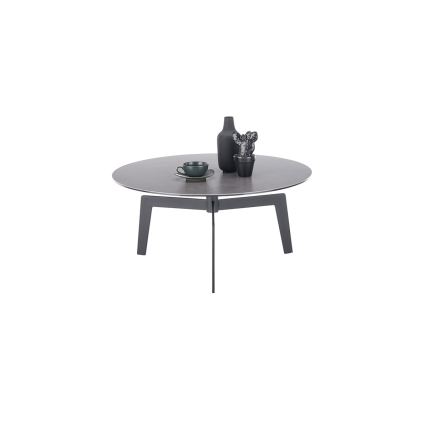BALANCE Coffee Table Ø 80 cm, Grey/Anthracite