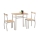 Balcony set LANCE 82x50 cm metal/Sonoma oak
