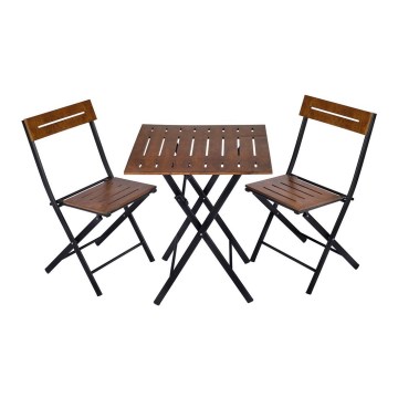 Balcony set wood/metal