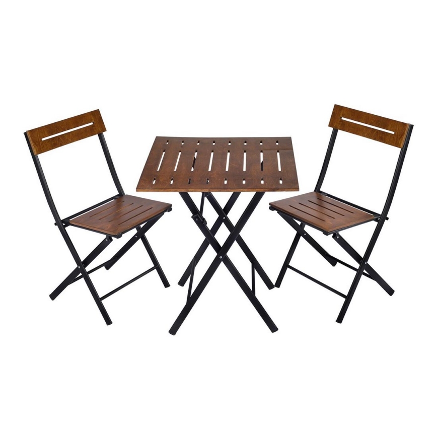 Balcony set wood/metal