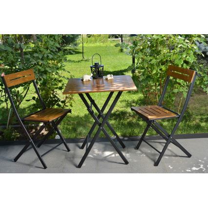 Balcony set wood/metal