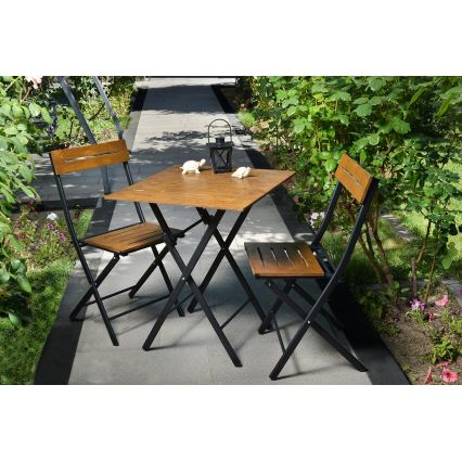 Balcony set wood/metal