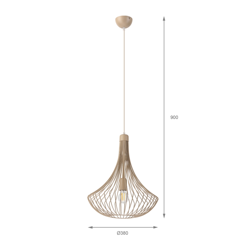 BALERINA Cable Pendant Lamp 1xE27/15W/230V Beige