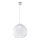 BALL Cable Pendant Light 1×E27/15W/230V, Ø 30 cm, Clear / Polished Chrome