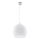 BALL pendant light on cable 1xE27/15W/230V Ø 30 cm white/glossy chrome