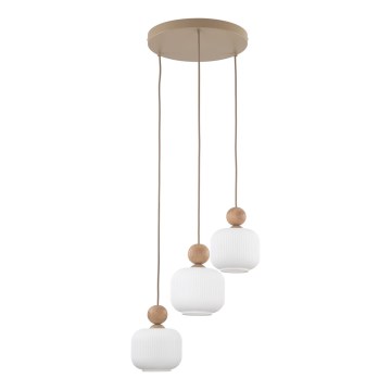 BALLO Cable Pendant Light 3xE14/10W/230V Beige