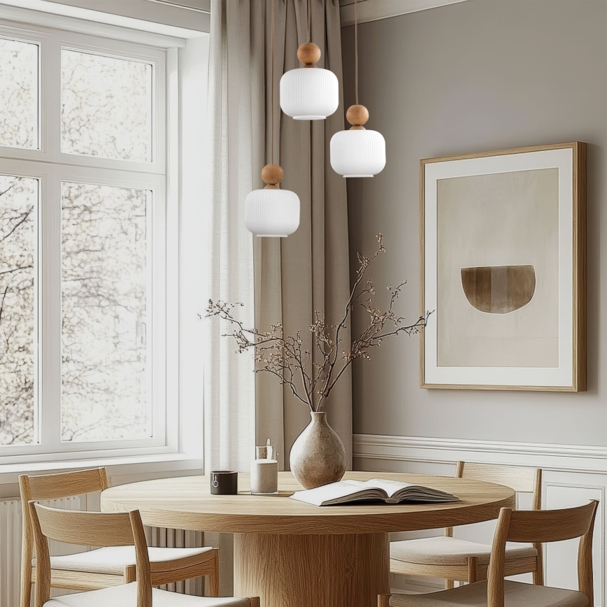 BALLO Cable Pendant Light 3xE14/10W/230V Beige