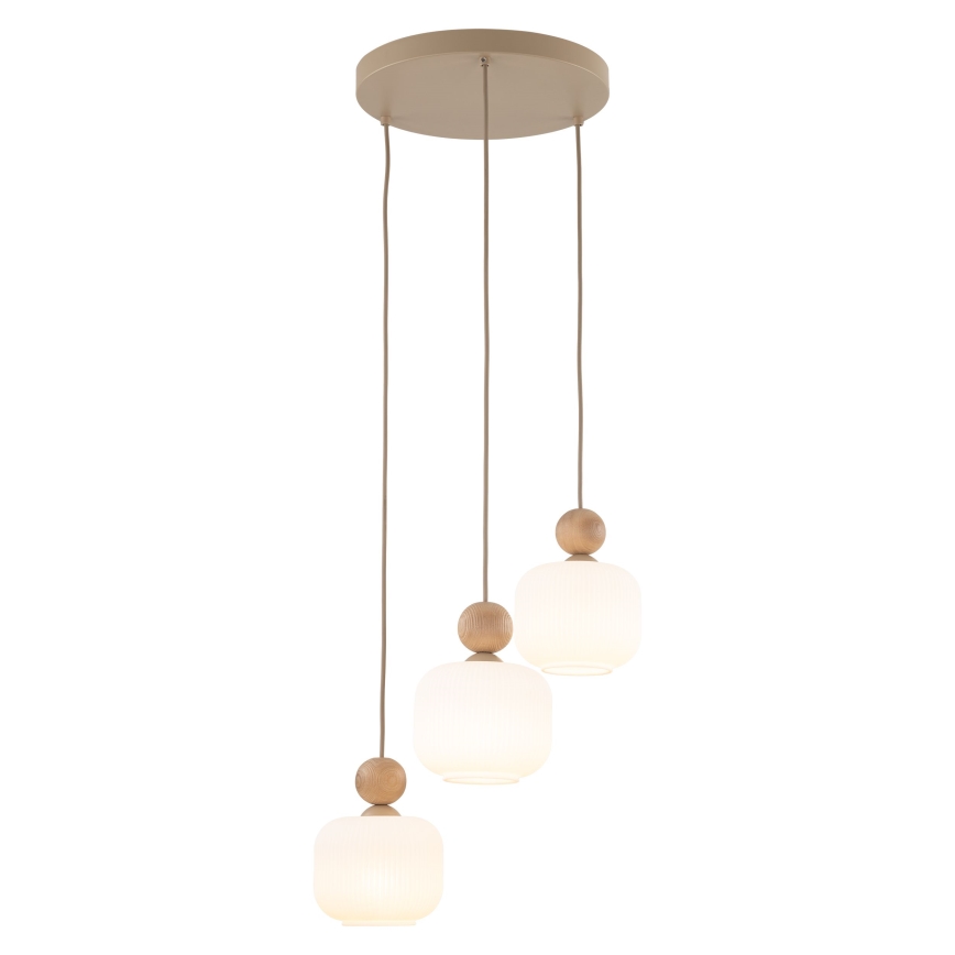 BALLO Cable Pendant Light 3xE14/10W/230V Beige