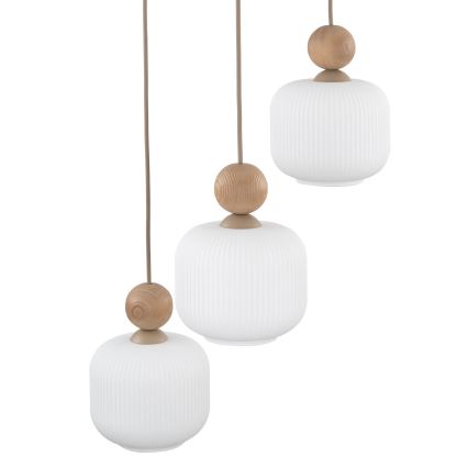 BALLO Cable Pendant Light 3xE14/10W/230V Beige