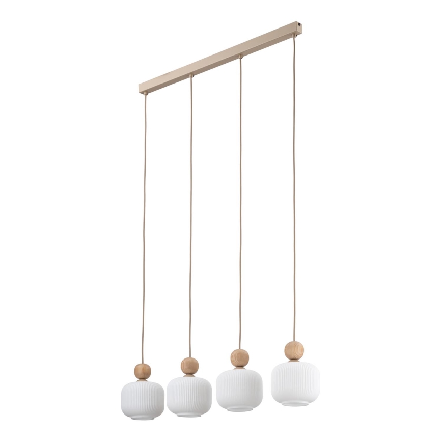 BALLO cable pendant light, 4x E14/10W/230V, beige