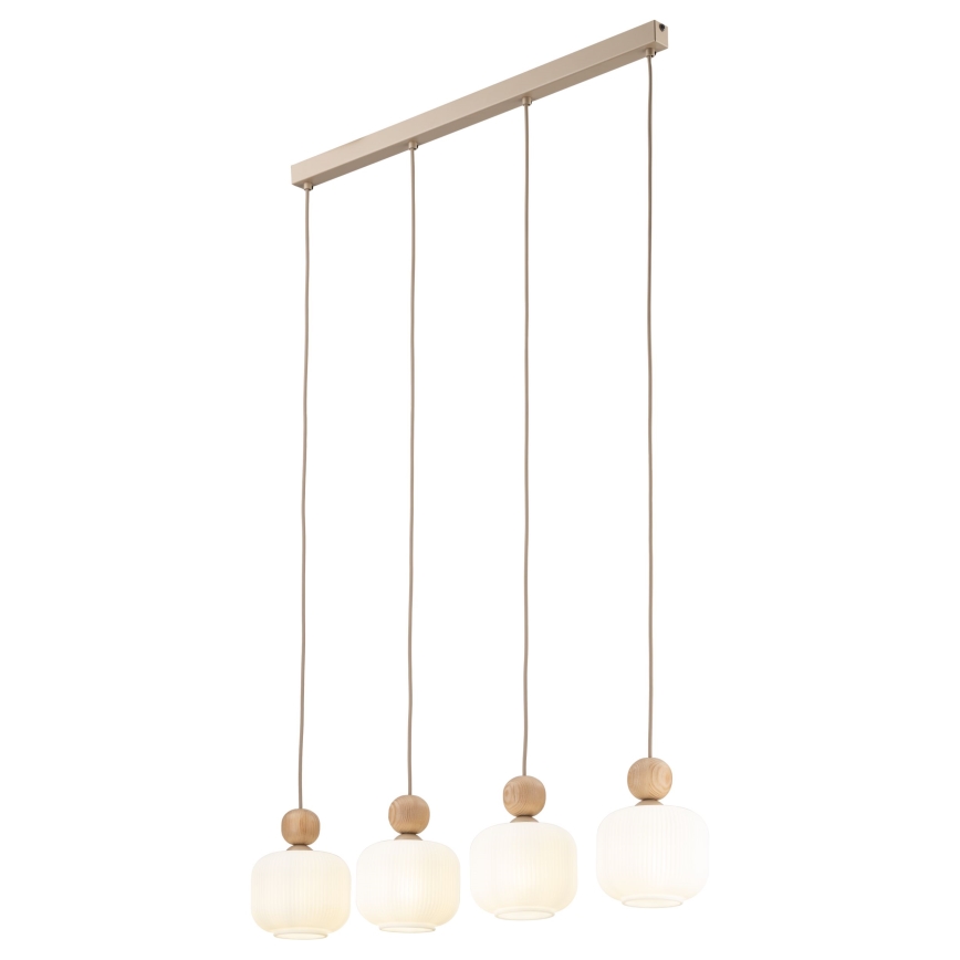 BALLO cable pendant light, 4x E14/10W/230V, beige