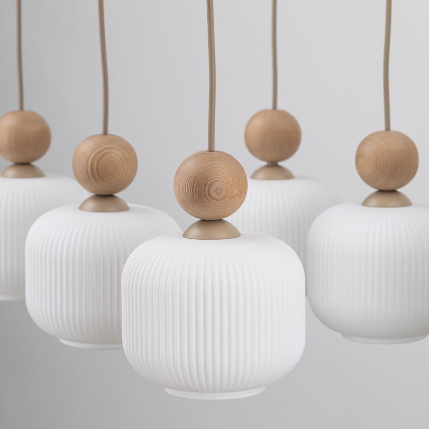 BALLO cable pendant light 6xE14/10W/230V, beige