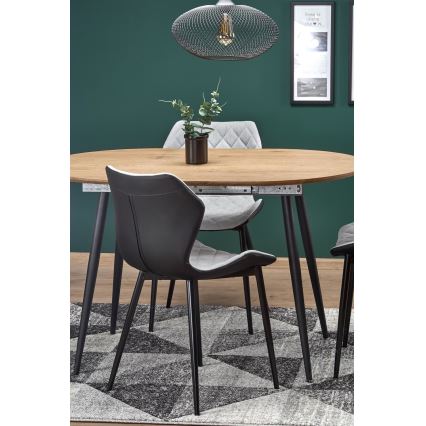 BALNOR Dining Table Oak/Black