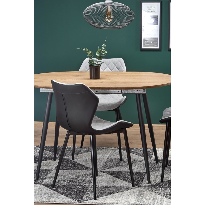 BALNOR Oak/Black Dining Table