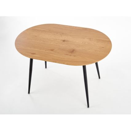 BALNOR Oak/Black Dining Table