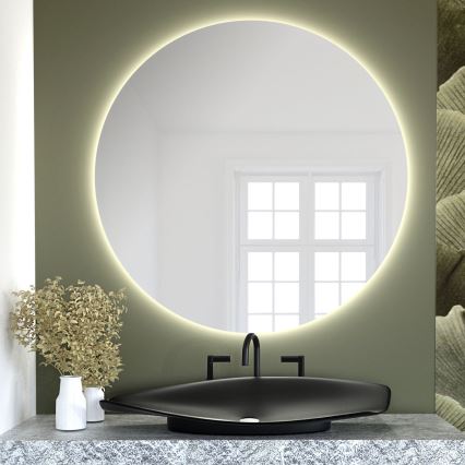 Baltica Design - BRIGHT LED Illuminated Bathroom Wall Mirror, 15W/230V, 3000K, diam. 100 cm, IP65