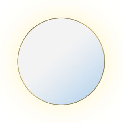 Baltica Design - LED Bathroom Wall-Mounted Mirror with Backlighting BRIGHT LED/15W/230V 4500K Ø 80 cm IP65 Gold