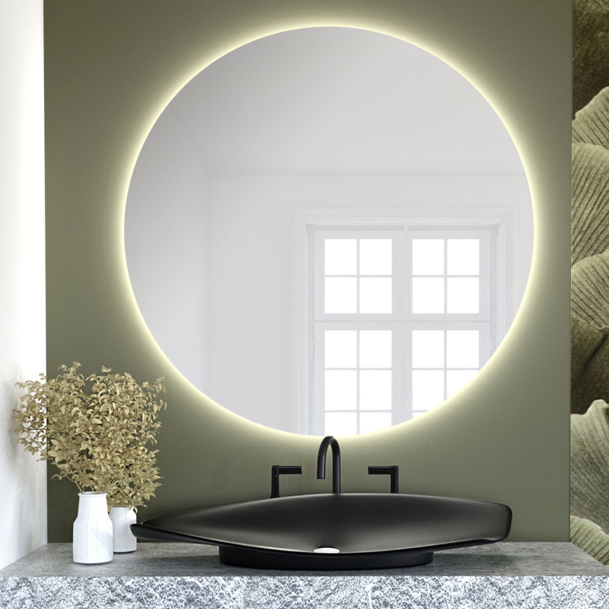 Baltica Design - LED Bathroom Wall Mirror with Backlight BRIGHT LED/15W/230V 3000K Ø 80 cm IP65