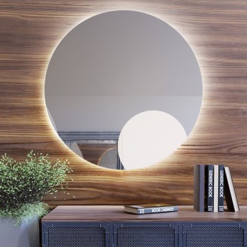Baltica Design - BRIGHT LED Bathroom Wall Mirror with Integrated Backlight LED/15W/230V 4500K Ø 80 cm IP65