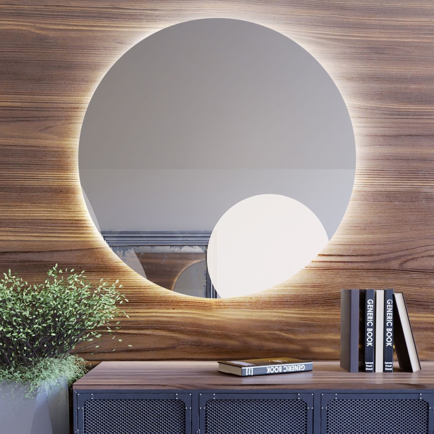Baltica Design - BRIGHT LED Bathroom Wall Mirror with Integrated Backlight LED/15W/230V 4500K Ø 80 cm IP65