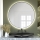 Baltica Design - BRIGHT LED Bathroom Wall Mirror with LED Backlight, 15W, 230V, 4500K, Ø 50 cm, IP65, Black