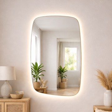 Baltica Design - LED bathroom wall mirror with backlight STONE CALM LED/15W/230V 4500K 90x60 cm IP65