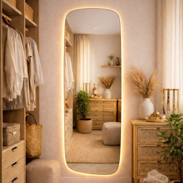 Baltica Design - LED bathroom wall mirror with backlighting STONE CALM LED/15W/230V 2700K 155x50 cm IP65