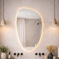 Baltica Design - LED bathroom wall-mounted mirror with backlighting STONE FLUID LED/15W/230V 2700K 92x55 cm IP65