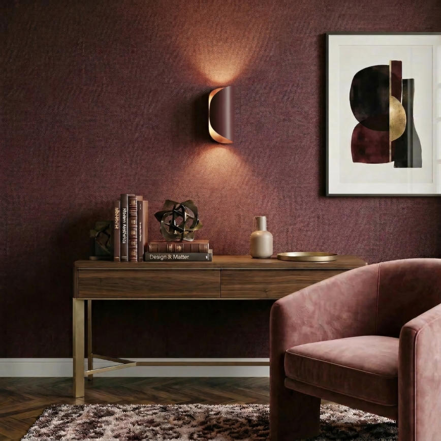 BARBOS Wall light 2xG9/8W/230V burgundy