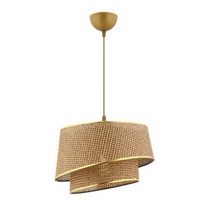 BARETTE Cable Pendant 1xE27/60W/230V Brown/Gold