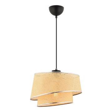 BARETTE Pendant Light 1xE27/60W/230V Beige/Polished Chrome
