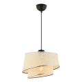 BARETTE Pendant Light 1xE27/60W/230V Cream/Gloss Chrome