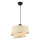 BARETTE Pendant Light 1xE27/60W/230V Cream/Gloss Chrome