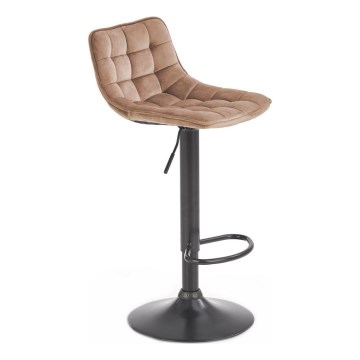 Barstool 106x43 cm anthracite/brown