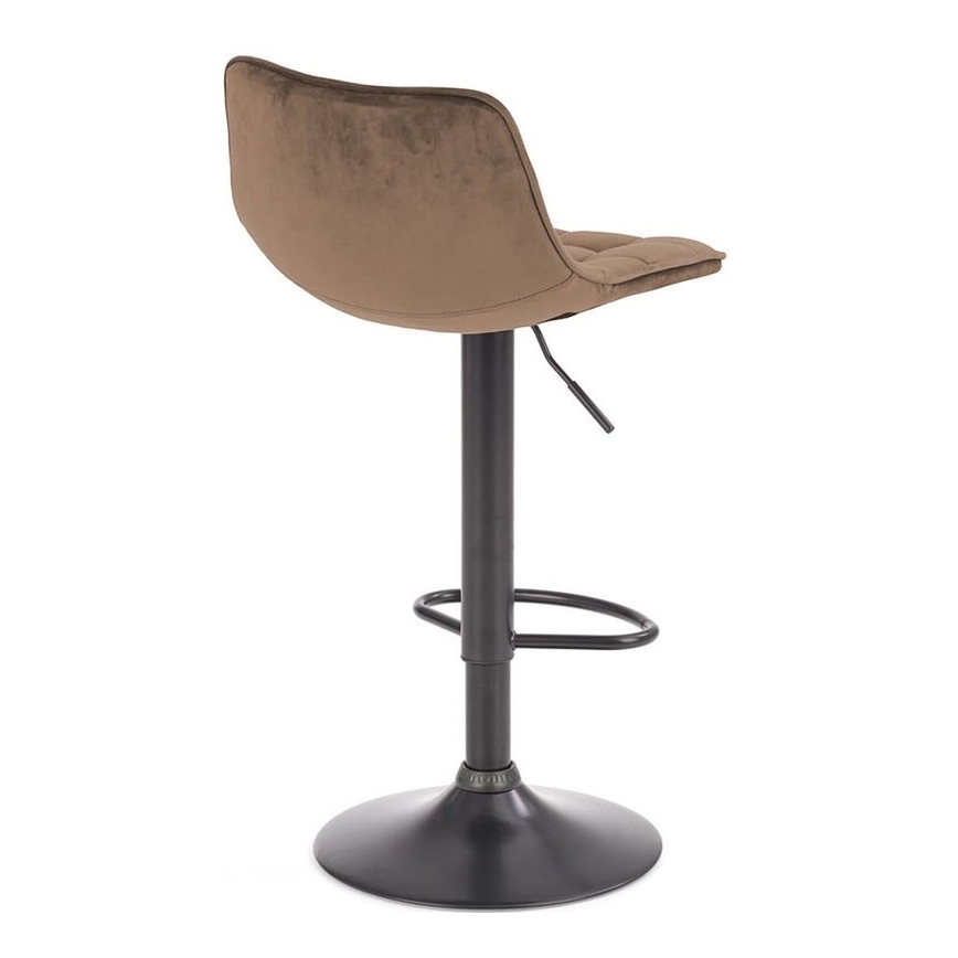 Barstool 106x43 cm anthracite/brown