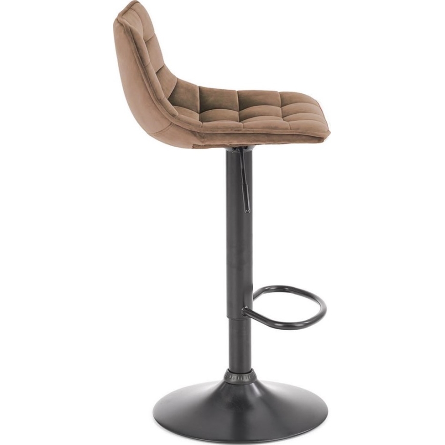Barstool 106x43 cm anthracite/brown
