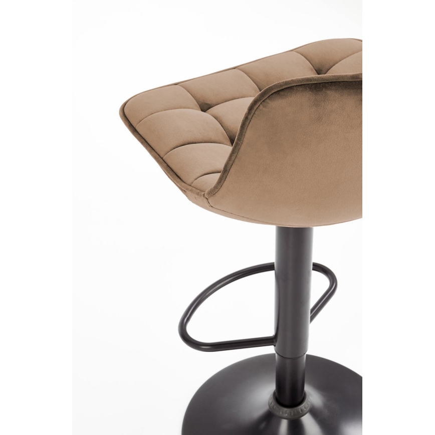 Barstool 106x43 cm anthracite/brown