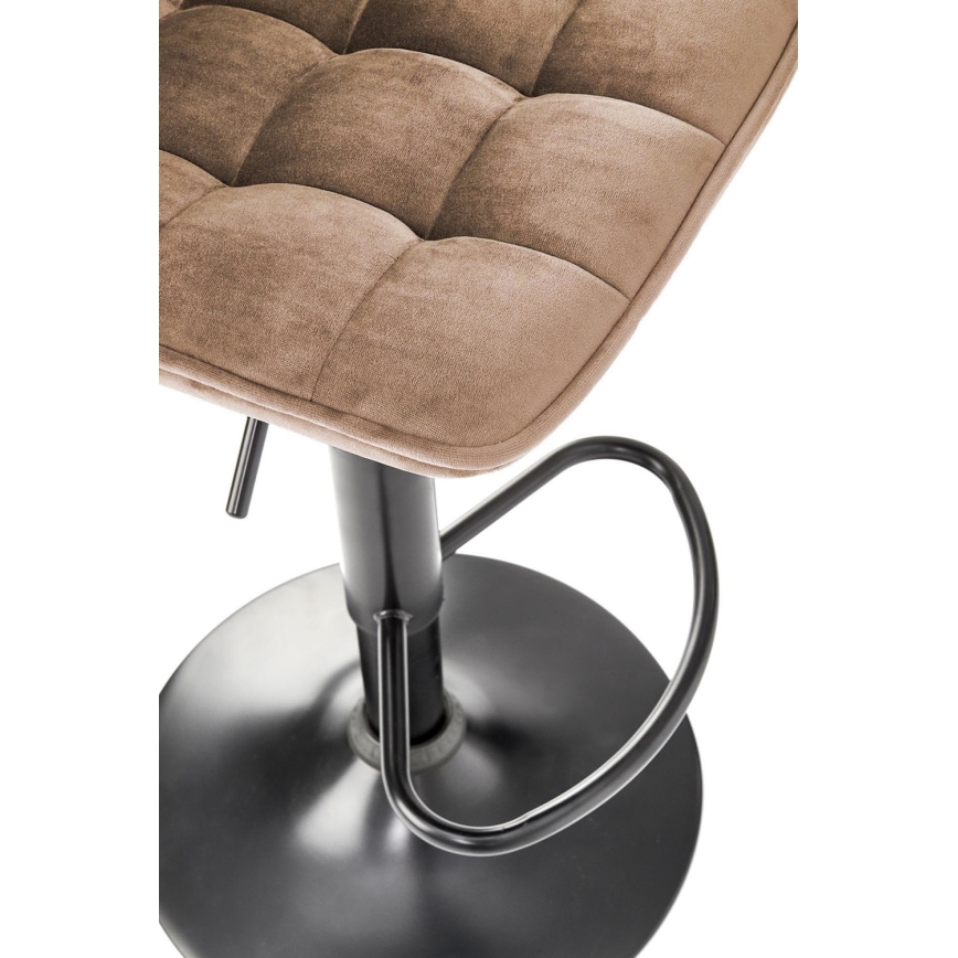 Barstool 106x43 cm anthracite/brown