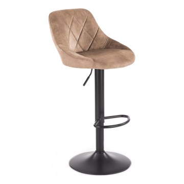 Barstool 106x47 cm black/brown