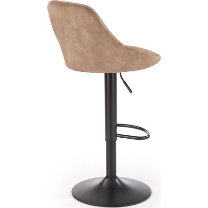 Barstool 106x47 cm black/brown