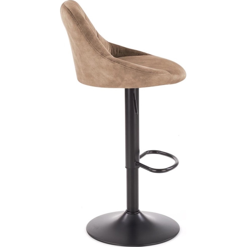 Barstool 106x47 cm black/brown