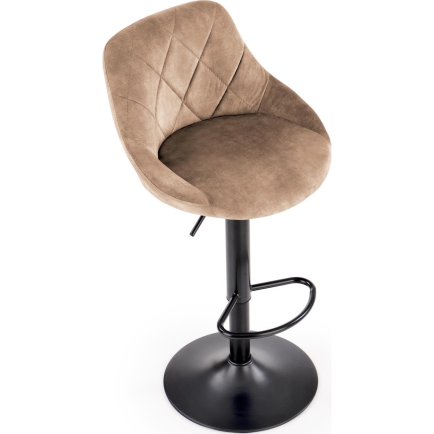 Barstool 106x47 cm black/brown