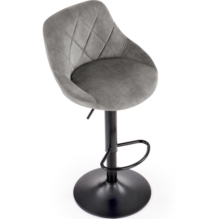 Barstool 106x47 cm grey/black