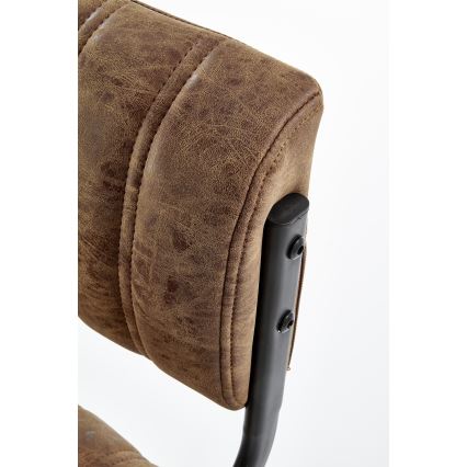 Barstool 109x46 cm black/brown